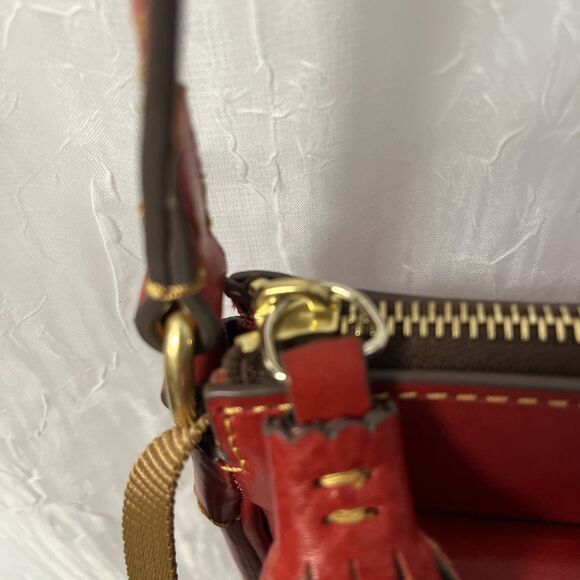 Dooney & Bourke Florentine Pocket Crossbody Handbag Red - Picture 5 of 14